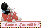 Gif animé bonne journée baskets